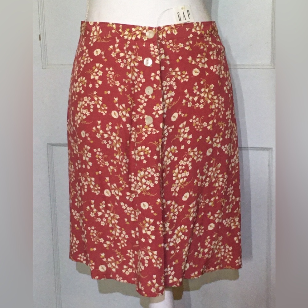 GAP Coral Floral Skirt